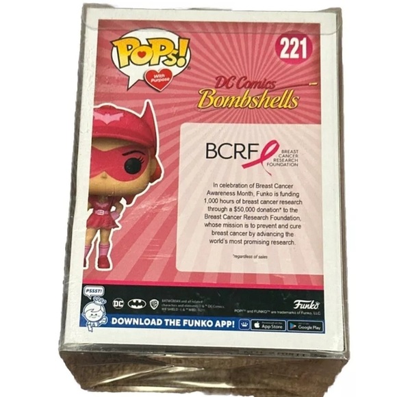 Funko POP! Pop With A Purpose Bombshells BATWOMAN #221 EXCLUSIVE! Vinyl Figure - Picture 3 of 6